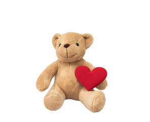 Valentines Day,Teddy Bears in embrace.