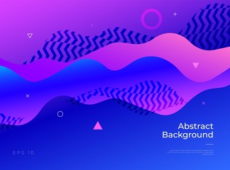 Colorful abstract geometric background. Gradient shapes composition. Eps10 vector.