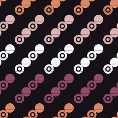 Polka dot seamless pattern. Geometric background. Dots, circles and buttons. Тextile rapport.