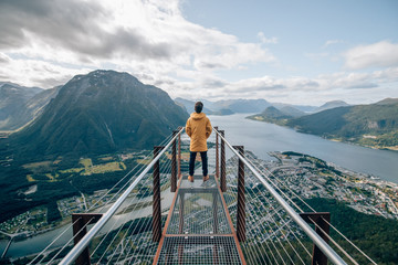 A look-out bridge in norway - Powered by Adobe