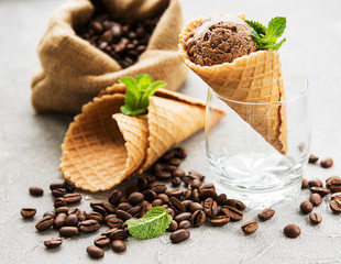 Coffee ice cream