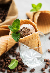 Coffee ice cream