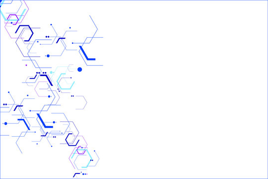 Vector science ant technology concept.