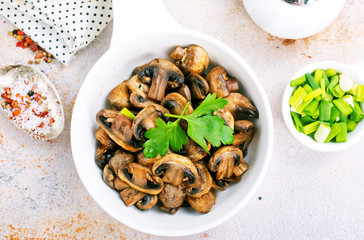 Fried mushrooms
