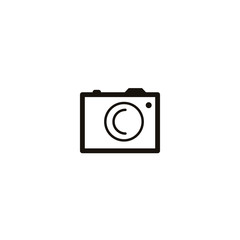 Vector icons - camera on white background. Modern illustration in a flat style for your design.