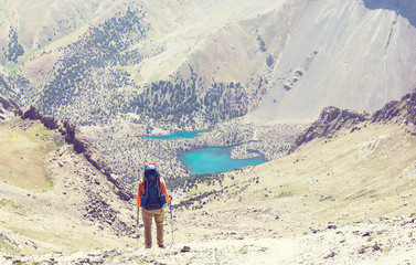 Hike in Fann mountains