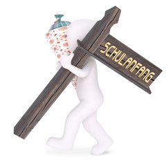 pupil with SCHULANFANG sign