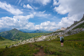 Fototapeta na wymiar The Giau Pass, South Tyrol.( Passo di Giau )