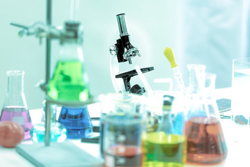 Scientific laboratory for development of medicines and scientific chemicals.