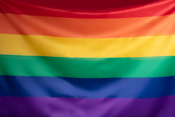 Close-up Of Rainbow Flag