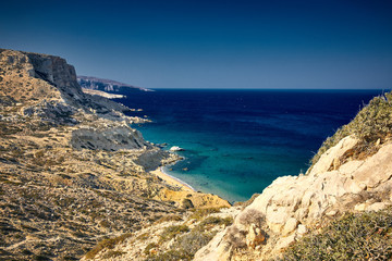Agios Pavlos beach panorama, Crete - Greece