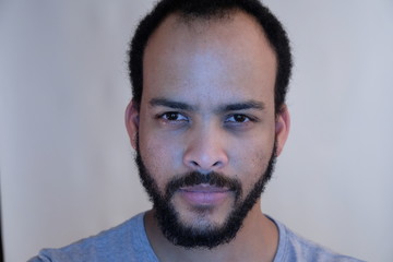 Obraz premium Bearded man portrait content