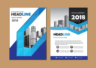 Brochure design, cover modern layout, annual report, poster, flyer in A4 with colorful triangles, geometric shapes for tech, science, market with light background