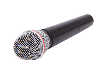 Microphone isolated on white background.