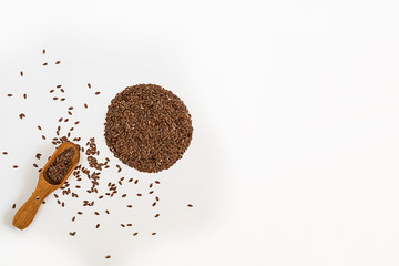 Food, design, isolated, ingridient, flax, heanthy, backery, organic,