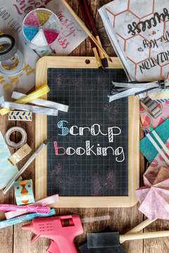 ardoise d'&eacute;colier : scrapbooking