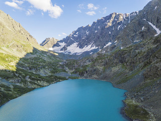Kuiguk Lake. Altai mountains landscape