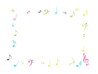 Music Notes Confetti Falling Chaos Vector. Music Symbols Texture Poster Background Elements. Party Night, Festival, Celebration or Concert, Melody Notes Trail. Decorative Song Sheets Chaos Effect.