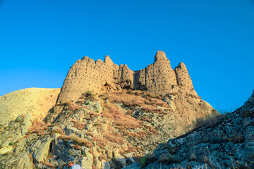 Fototapeta na wymiar the old castle at Van - Eastern turkey