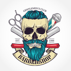 Color barbershop logo