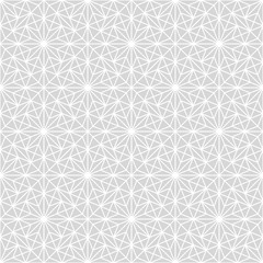 Seamless gray oriental geometric pattern. Vector illustration