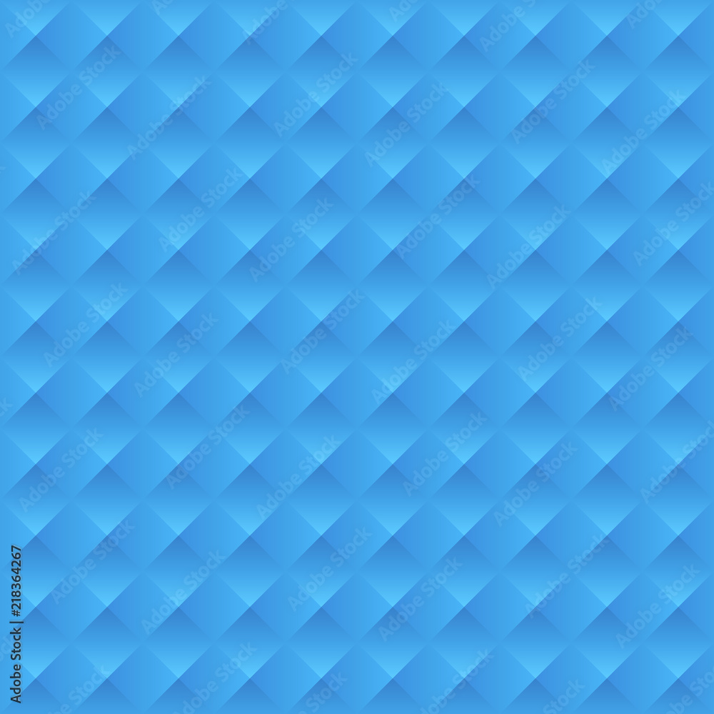 Poster blue 3d texture. seamless modern geometric pattern