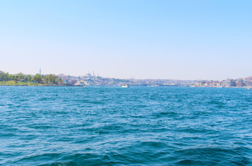 Sea view of bosphorus in Istanbul, Turkey