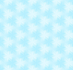 Mosaic from blue snowflakes in techno style. Seamless pattern.
