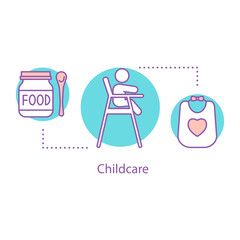 Childcare concept icon