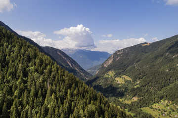 Mountain valley in Valtellina. Val Belviso