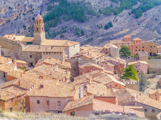 Fototapeta na wymiar Albarracin, pueblo historico de Teruel en Aragon, España
