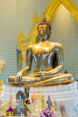 Gold Buddha statue in Wat Traimit Witthayaram, Temple of the Golden Buddha in Bangkok, Thailand