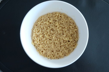 Instant Noodles on counter top
