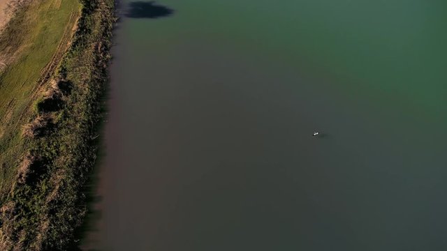 Drone skyview of Port Saint John's, South Africa.