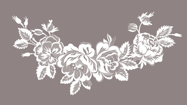 Lace floral on sale