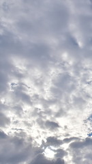 Abstract vertical background from a cloudy sky
