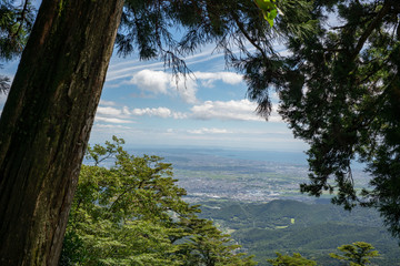 Fototapeta na wymiar Landscape at Mt.Oyama, Isehara, Kanagawa, Japan 大山からの景色