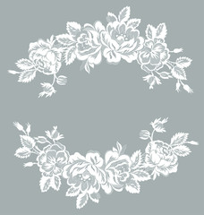 lace floral garland