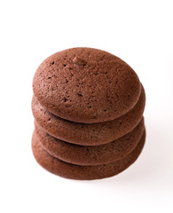 Fototapeta na wymiar Chocolate Chip Cookie isolated on white background