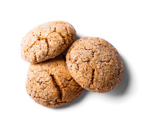 Chocolate Chip Cookie isolated on white background