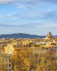 Obraz premium Rome Cityscape Aerial View from Aventino Hill