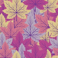 Möbelaufkleber Beautiful Maple Leaf fall Seamless Pattern © nearzoo
