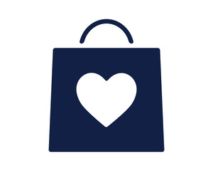 love bag glyph icon , designed for web and app