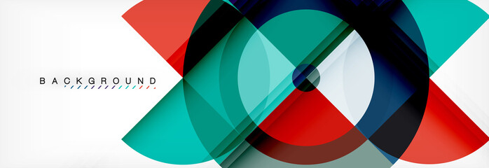 Fototapeta premium Vector circular geometric abstract background