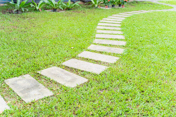 Path in the backyard