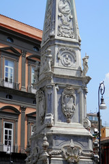 Fototapeta na wymiar Napoli piazza san Domenico maggiore