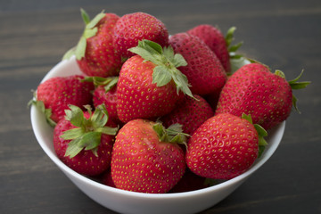 Bowl of fresh strawberries