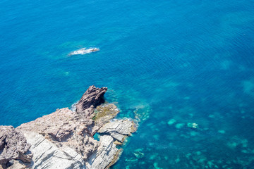 Saaidia island and waves