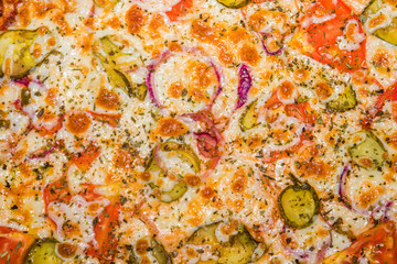 Very tasty fresh pizza from the pizzeria. Various fillings