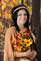 Indian Maiden in the Forrest